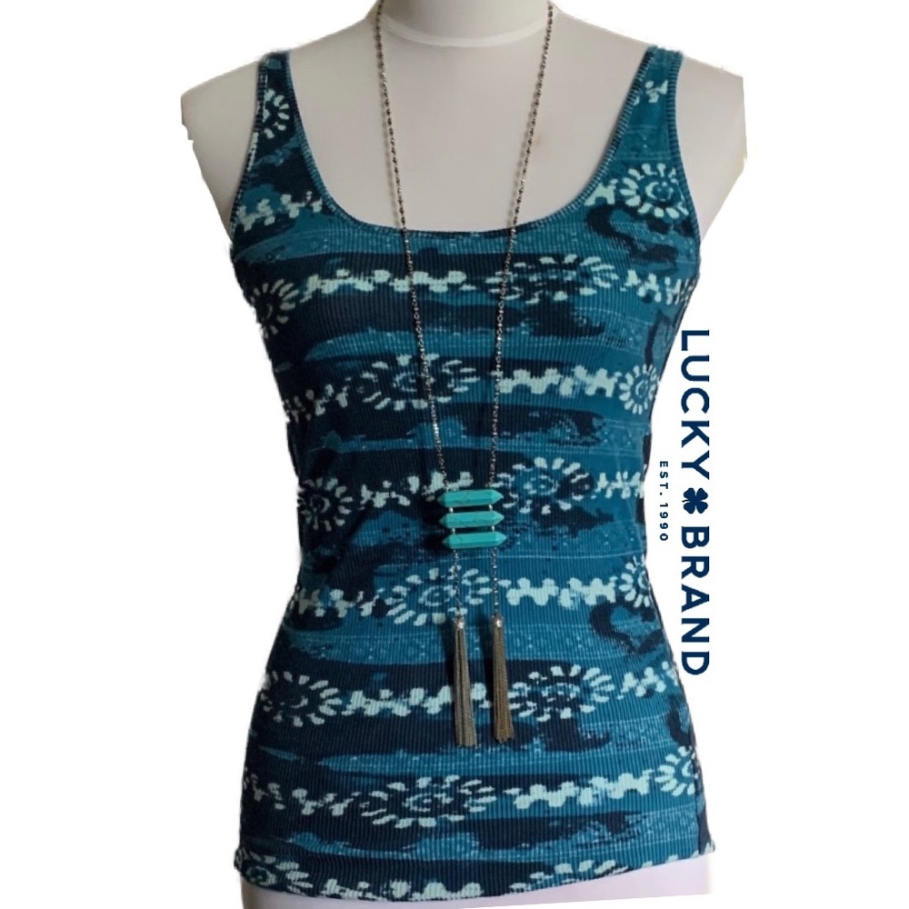 NWOT Lucky Brand Floral Print Graphic Tank